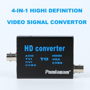 4-in-1signal Video Converter TVI/AHD/CVI/CVBS to HDMI/VGA/CVBS  for Full HD 1080p Security Monitoring