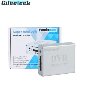 1Ch Mini DVR with SD Card Support  Real Time HD Video Recording and H.265 Compression – 5pcs Set