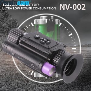 NV-002 Digital Night Vision Hunting Scope 1080P Infrared Monocular with 4X-14X Zoom and Crosshair for Night Targeting