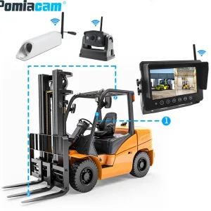 1080P HD Wireless Forklift Rear View Camera System  magnetic forklift camera with 7-Inch Waterproof Monitor Magnetic Camera