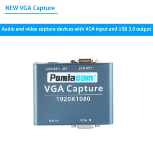 VGA to USB 3.0 Video Capture Card 1080P HD Converter Adapter with Loop Output for Game Streaming Video Recording and Medical Applications