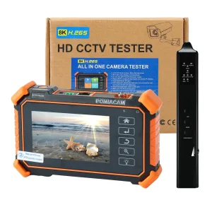4 Inch IPC-1910 Plus CCTV Tester for IP and Analog Cameras 8K H.265 Video POE Power Output and Cable Tracing