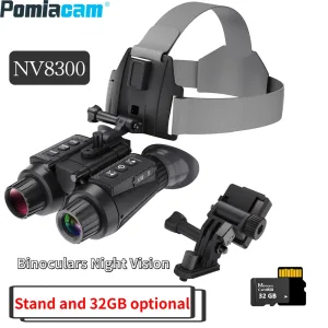 NV8300 3D Night Vision Binoculars 8X Digital Zoom Dual Screen 4K UHD 36MP 3D Naked Eye Display for Tactics and Outdoor Exploration