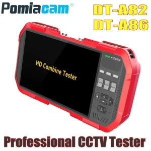 7 Inch Professional CCTV Tester Monitor with H.265 4K IP TVI CVI AHD Support POE Ports TDR and Multimeter