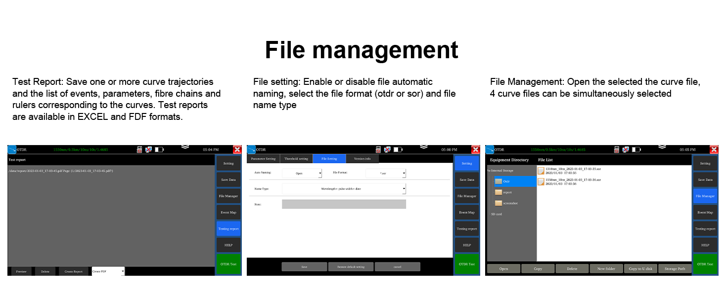 otdr fiber tester OTDR Fiber Optic Tester