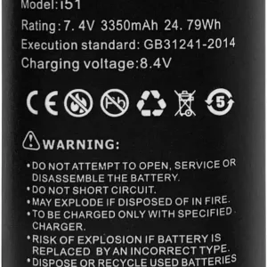 i51 Rechargeable Li-ion Battery 7.4V 24.79Wh 3350mAh Lithium-ion Battery for IPC-5000 Plus IPC-5100 Plus IPC-5200 Plus